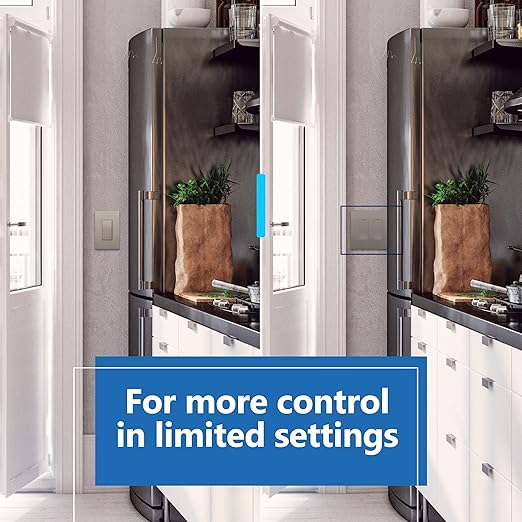 LIDER Minimalist Design Matte Finish Lighted Double Switch with Screwless Wall Plate, Combination Frameless Decorator Switch with Locator Light Ground Terminal Single Pole, 15A 120V, UL Listed, Nickel