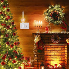 Christmas Bubble Night Light With Silver Glitter Fluid, 1 Pack, 1 Spare 5 Watt Clear Light Bulb With Gold Glitter Fluid, E12 Candelabra Base, Swivel Plug-in Base, White