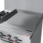 KoolMore KM-CRG36-LP 36 in. 2 Burner Commercial Liquid Propane Range with 24 in. Griddle, Solid Black