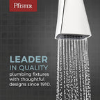 Pfister Arkitek Kitchen Faucet with Pull Out Sprayer, Single Handle, High Arc, Polished Chrome Finish, LG534LPMC