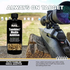Flitz Tumbler Media Additive - 7.6oz Bottle of USA-Made Brass Cleaner Reloading Liquid for Ammo, Copper, & All Metals - Ammonia-Free Tumbling Polish to Remove Oxidation, Powder Residue (3 Pack)