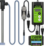 1500W Submersible Hot Tub & Pool Portable Electric immersion Water Heater with temperature control and GFCI for Swimming Pools, Bathtubs, Baptistry, above ground pool & inflatable pool