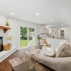 Meconard 6 Pack 4 Inch LED Recessed Ceiling Light with Junction Box, 5000K Daylight, 9W=75W 750LM, Dimmable Canless Downlights, ETL and Energy Star Listed