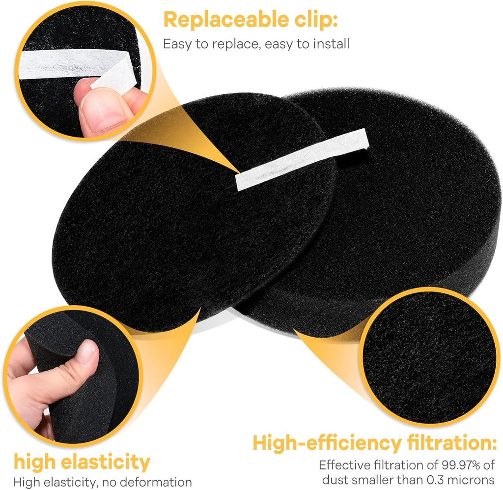 2252 Vacuum Filters for Bissell CleanView Vacuum Cleaner 3197A 3198A 2256 3534 3536 2258 2253 1979 2190, Compare to Part #1608225 & 1601972