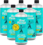 Aunt Fannie's Ultra Concentrated Floor Cleaner Vinegar Wash, Multi-Surface Solution For Mopping, Makes 16 Gallons, Bright Lemon Scent, 32 oz. (Pack of 6)