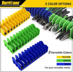 HURRICANE Pliers Organizer Rack - 10-Slot Extendable Tool Organizer, Non-Slip Rubber Base, Yellow, Fit 3" H, 1 Pack