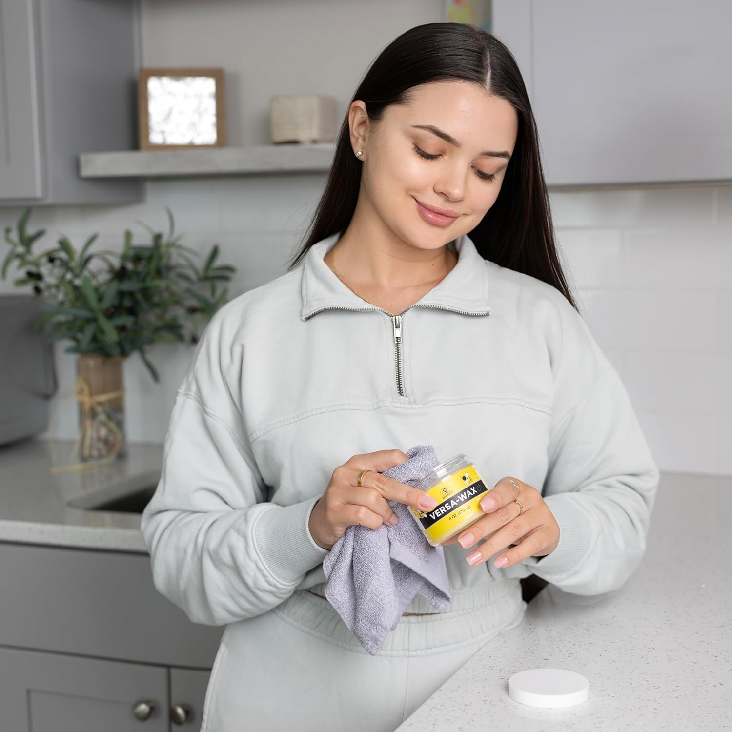 Fox Run Versa Wax, Beeswax Polish for Metals and Wood, 6 Ounces