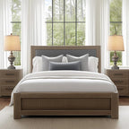 PARTPHONER Retro Table Lamps Set of 2, Bedside Lamp for Bedroom Rustic Farmhouse Table Lamps for Living Room, Vintage Nightstand Lamps with White Shades, Grey