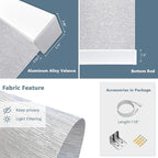 Motorized Blinds with Remote Cordless Automatic Motorized Shades Custom Blinds for Windows Smart Curtains Compatible with Alexa Google Home(Light Filtering Jacquard Grey,W24 x H72in)