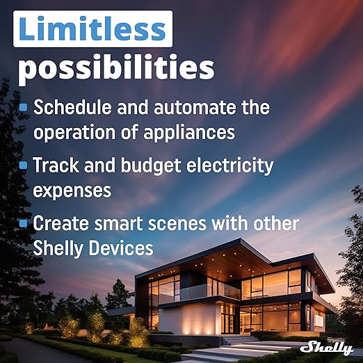 Shelly Wave Plug US LR | Z-Wave Long Range Smart Plug with Power Monitoring 15 A | Home Automation | iOS Android App | Low Power Consumption | Smart Schedules & Scenes | Bulletproof Security (2 Pack)