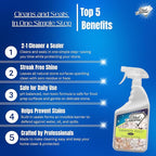 Black Diamond Stoneworks GRANITE PLUS! 2 in 1 Cleaner & Sealer for Granite, Marble, Travertine, Limestone, Ready to Use! (1-Quart/1-Gallon)