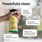 ATTITUDE Window & Mirror Cleaner Spray, Plant-Based Ingredients, EWG Verified, Streak Free, Removes Fingerprints, Dust and Dirt, Lavender & Rosemary, 26 Fl Oz (Pack of 3)