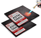 TOPDC 2 Pack Welding Blanket 12x12 Inch, High Temp Resistant Carbon Felt Pad, 5mm Thick Heat Shield Fabric Withstands 2200℉, UL94&MSDS Certified, Flexible&Cuttable for Welding Soldering Grill Firepit