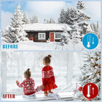 Window Insulation Kit, 63 × 394 Inch Plastic Window Coverings for Winter, Thicken Window Shrink Film Insulator Kit Windows Waterproof Winterizing with 5 Double-Sided Tape for 10 Pcs 3 x 5 Ft Windows