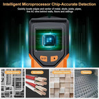 Stud Finder Wall Scanner - 5 in 1 Stud Finder Tool w/Microprocessor Chip and HD LCD Display, Stud Detector Beam Finders for the Center and Edge of Wood AC Wire Metal Studs Joist Pipe (Lox)