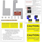 Generator Interlock Kit Compatible with GE General Electeric Vertical Main 150 and 200 AMP Panels, 2 1/4 Inch Spacing Between Main and Branch Breaker, Professional Interlock Kit(GE-200HDA)