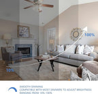 Jolux LED Bright Stik Dimmable,led Bulbs 60 watt Equivalent,5000K(Daylight) led Enclosed Fixture Rated, 8.5 Watt 800 Lumen,Standard Medium Screw Base,E26 led Bulb Narrow,6 Count (Pack of 1)