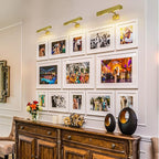 Picture Light, 18" Brass Picture Lights for Wall, Gold Art Lights Hardwired, Dimmable Gallery Light, 3000K Vanity Lights, Picture Frame Light for Bathroom Wall Sconces Artwork Poster Display