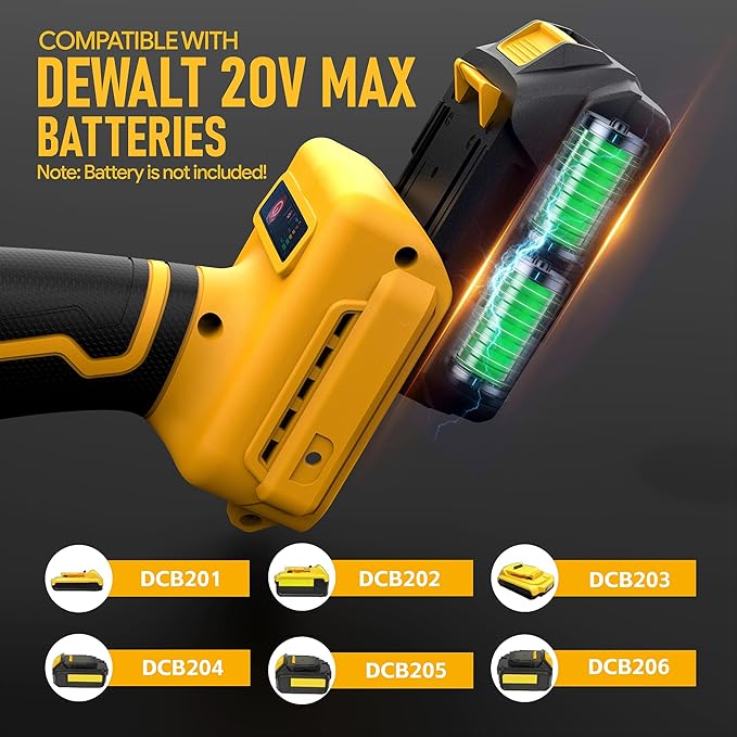 3" Cordless Cut Off Tool Compatible With DeWalt 20V MAX Battery(NO Battery) Mini Circular Saw Brushless Compact with 3" Blades,19000RPM,Removable Dust Cover for Metal/Wood/Tile/Plastic