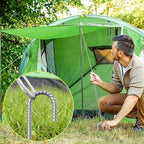 AAGUT Rebar Stakes 32 Pack 12'' Ground Stakes 3/8" Heavy Duty J Hook Anchors, Plant Support Garden Spikes Anti Rust Galvanized for Chain Link Fence