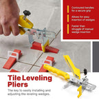1401 Pcs Tile Leveling System with 1/8" (3mm) Tile Spacers, Tile Wedges and Tile Leveling Clips - Saves Time for Perfect and Precise DIY Installation of Ceramic Tiles - With Leveler Tool (Pliers)