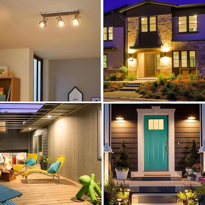 Halogen PAR30 Long Neck 39W 120V 400LM, 6 Pack High Output Halogen PAR30 Dimmable 2800K Warm White, E26 Long Lifespan Long Neck Flood Light Bulb with CRI100 for Recessed, Tracking Lighting