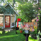 Summer Flower Mailbox Covers Magnetic Large Size Spring Floral Butterfly Mailbox Wraps Colorful Spring Mailbox Post Cover Oversized Mailbox Decor Waterproof for Garden Yard 25.5x21 Inch