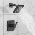 Replacement for Delta 13/14 Series Shower Trim Kit, Compatible with Delta R10000 Shower Faucet Set, Black Shower Head and Handle Set, Matte Black (Cartridge and Valve Not Included)