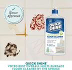 Quick Shine Multi Surface Floor Cleaner 27oz, 6Pk | Ready to Use-Streak Free- No Rinse | Use on Hardwood, Laminate, Luxury Vinyl Plank & Stone | Use in Spray Mops & Vac Mops | Safer Choice Cleaner
