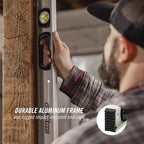 CHANNELLOCK 72-Inch, Professional-Grade Aluminum I-Beam Level with 3 Vials, 5100-0072