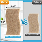 AIDEA XL Scrub Sponges Non-Scratch, 6Count, Large Natural Sponge for Non Stick Cookware, Sponges Kitchen, Cellulose Cleaning Sponge for Dishes, Kitchen, Bathroom, Household