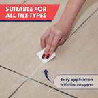Tile Grout, Repair Kit, Restore & Renew Tile Joints Line, Fast Drying Tile Grout Paint Squeeze Tube for Bathroom Shower Kitchen Floor, Waterproof (8.8 oz, Beige)