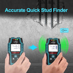 HANMATEK Stud Finder Wall Scanner Detector with Pro Smart Sensor,Audio Alarm and HD LCD Display,5 in 1 Upgrade Wood Exact Mode Stud Finder Tool for The Center Edge of Metal,Studs,AC Wire,Pipe