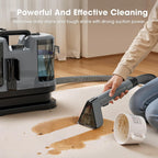 Upholstery Cleaner Machine - 13.5Kpa Suction Couch Cleaner Machine, Handheld Portable Carpet Cleaner with Self-Cleaning and 450W Motor for Pet Stain, Couch, Stair, Car and Area Rug (Grey)