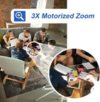 GW Security 32 Channel UltraHD 12MP 6K @ 30FPS Realtime 3X Motorized Zoom PoE Security Camera System with 16 x 12MP IP Two-Way Audio Full-Time Color Night Vision Outdoor/Indoor Smart AI Bullet Cameras