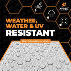 6' x 8' Super Heavy Duty 16 Mil Silver/Brown Poly Tarp Cover - Thick Waterproof, UV Resistant, Rip and Tear Proof Tarpaulin with Grommets and Reinforced Edges - by Xpose Safety