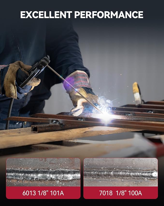 ARCCAPTAIN Stick Welder 110V 130A Mini Welder, Portable MMA ARC Welder Machine for Just One Step, IGBT Inverter Welding Machine with Hot Start, Arc Force, Anti-Stick