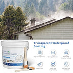 Transparent Waterproof Coating 175 Oz (5 KG), Invisible Waterproof Agent, Water-Based Repairing Leak Water Proof Glue, Indoor & Outdoor Liquid Sealant