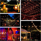 G40 Replacement Light Bulbs 5W Clear Globe Bulb fits E12 C7 Candelabra Screw Base Sockets, 1.5 Inch Dimmable Light Bulbs for Indoor Outdoor Patio Decor, Pack of 25