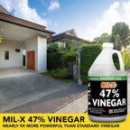 MIL-X 47% Concentrated Vinegar, Extra Strength Industrial Grade, 1 Gallon