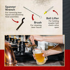 Kegerator Beer Line Cleaning Kit - All Necessary Cleaning Accessories and Powder Cleaning Compound