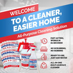 Cleaning Supplies, All Purpose Cleaner, 24oz, Spray Bottle, and 48oz Pump Bottle, with 0.8oz 15 pcs Refill Packs, Household Items, Household Cleaning, Multipurpose Cleaner, Stain Remover