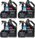 HOPE'S Perfect Glass Cleaner, Streak-Free, Ammonia-Free Window, Mirror, Screen, and Shower Door Cleaner, Indoor and Outdoor Glass Surfaces, 32 Fl Oz Spray Bottle and 67.6 Fl Oz Refill, Pack of 4
