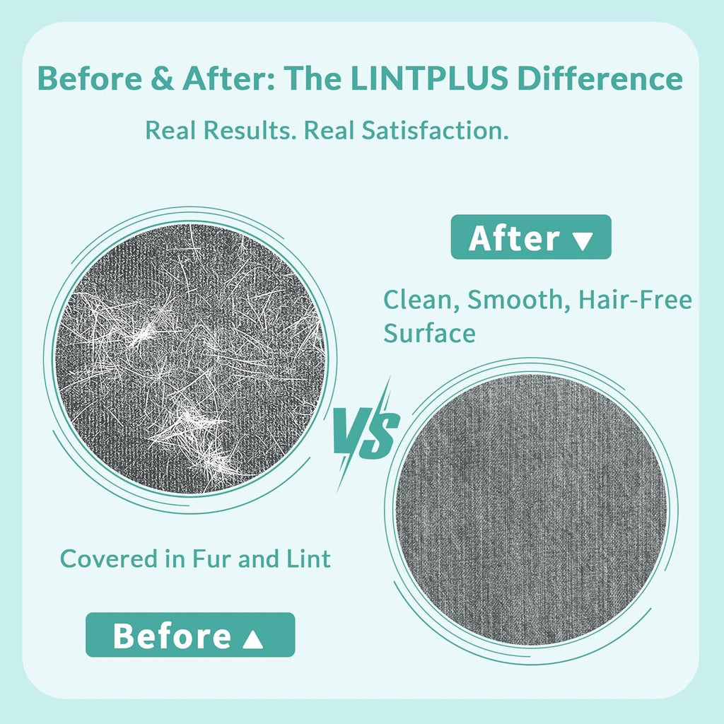 220mm-Blade-LINTPLUS Pet Hair Remover Max for Large Areas x2 Bigger Than Pro(Dog Hair Remover) - Deep Cleaner Pro Cat Hair Remover Multi Fabric Pet Hair Removal Tool&Carpet Rake