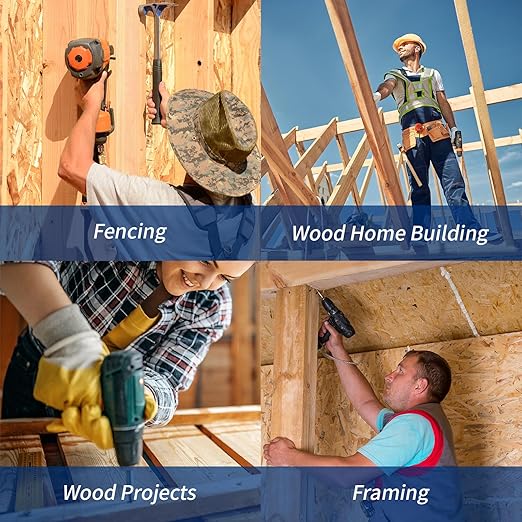 Deck Screws 4 Inch, 80PCS Exterior Wood Screws, #10 x 4 Fence Construction Screws, Torx Head, Rust Resistant Epoxy Coated, T25 Bit Included, Black