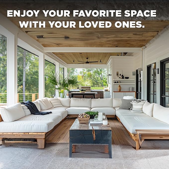 DOCA 36 in x 100 ft Window Screen Mesh - Window Screen Replacement, Fiberglass Mesh Roll for Window, Patio Screen, Porch Screen, or Door - Gray