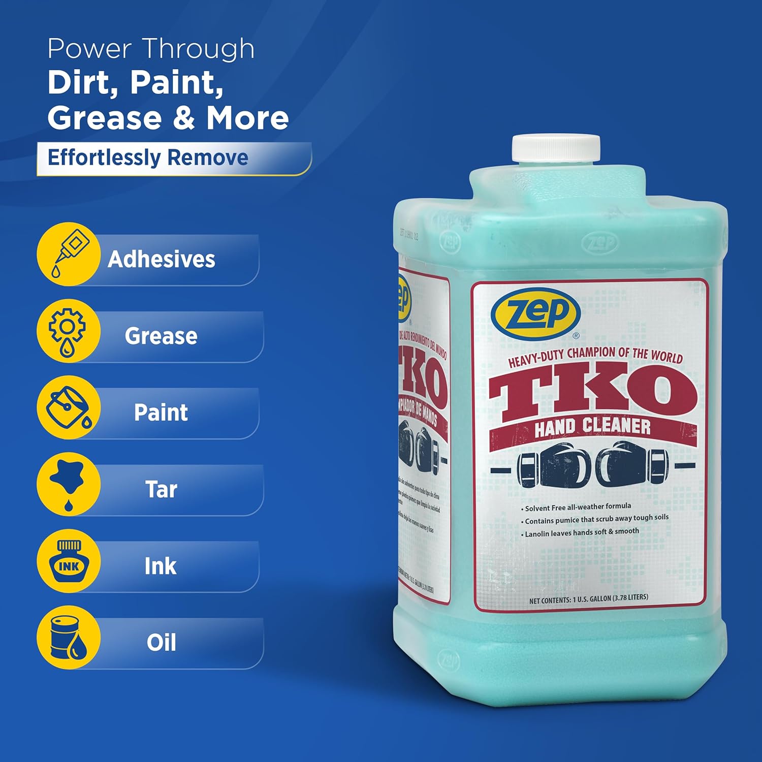 Zep Neutral pH Industrial Floor Cleaner. 1 Gallon (Case of 2) - ZUNEUT128 - Concentrated Pro Trusted All-Purpose Floor Cleaner