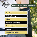 FARMER'S DEFENSE Sleeves | UV Cooling Sleeves | Anti-Scratch Sun Protection Arm Sleeves for Gardening Harvesting Outdoors