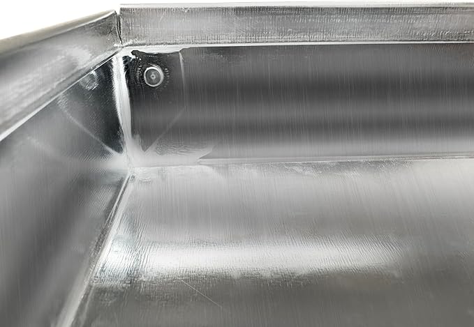 26GA Galvanized Drain Pan W/O Hole-Rust-Free Made for Electric Water Heater & Air Conditioning Units Protects Floor from Water Damage, Easy to Install- 26"x26"x2"