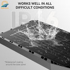 5000W Solar Lights Outdoor - 7000K LED Solar Street Lights Outdoor with Motion Sensor and Remote Control, IP66 Waterproof, Dusk to Dawn for Yard, Patio, 1 Pack